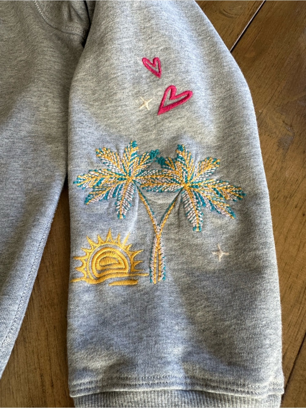JOHNNY WAS California Dreamin' Whimsical Embroidered Sweatshirt Large or M Rare - Picture 7 of 9